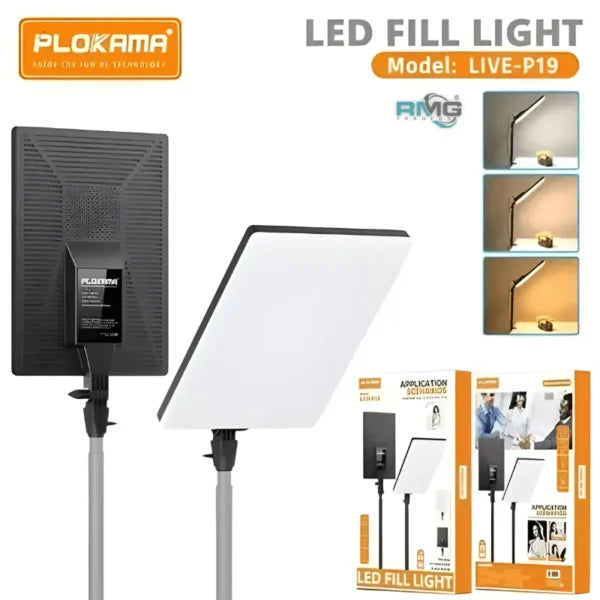 Plokama Professional Photography/Videography LED Fill Lights - P19