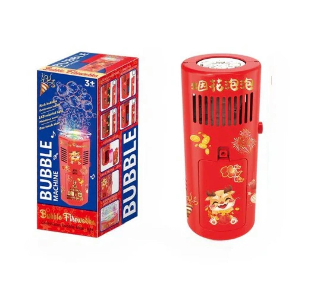 Musical & Lighting Fireworks Bubble Machine (Rechargeable)