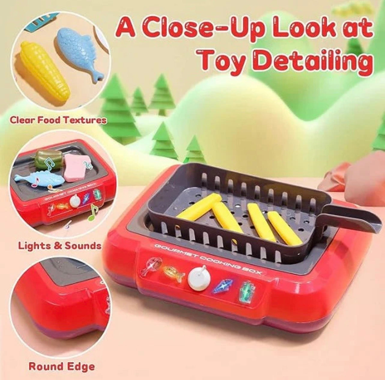 DIY Magic Food Cooking Set – Color-Changing, Bubble-Grill Fun