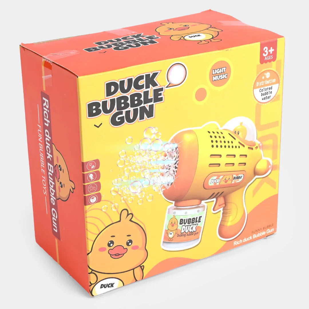 CARTOON DUCK ROCKET BUBBLE BLASTER FOR KIDS