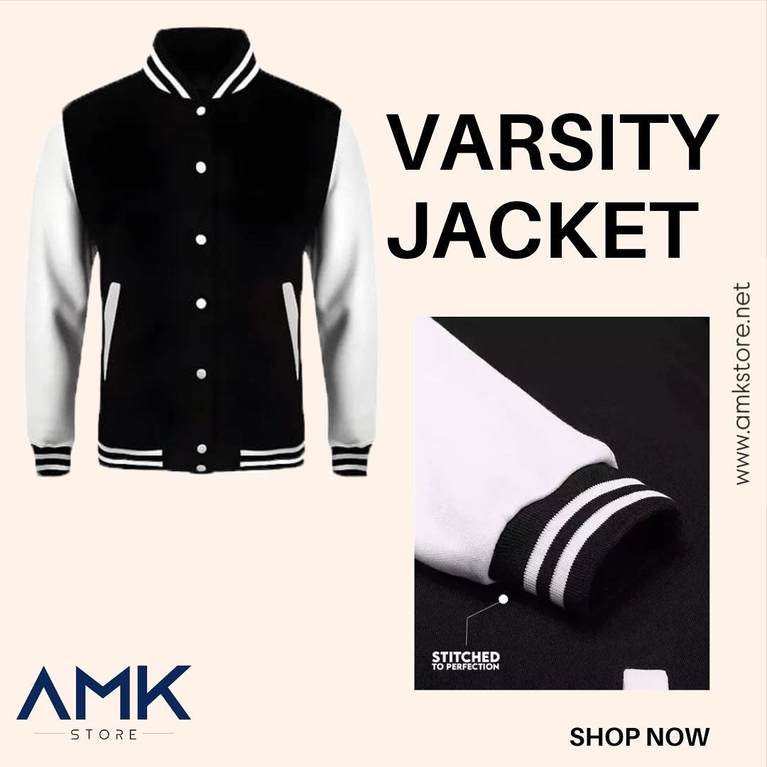 Varsity Jacket- Black