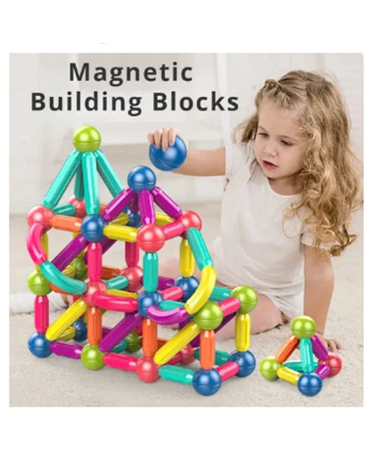Magnetic Construction Set – Colorful Rods & Balls Building Toy for Kids