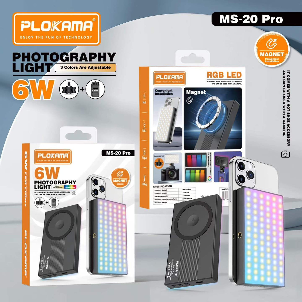Plokama Magnetic Selfie Light