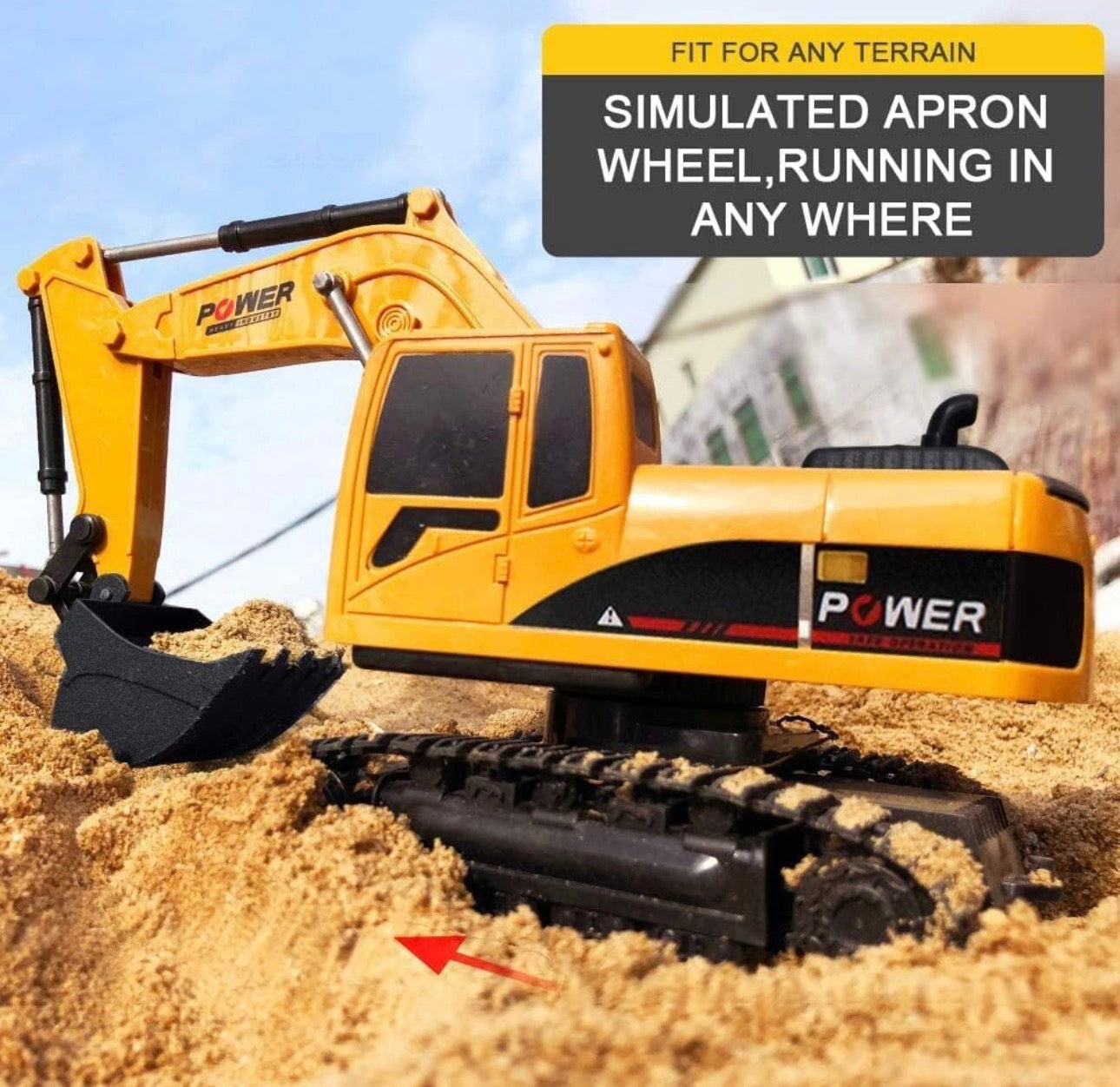 Remote Control Excavator Toy For Kids