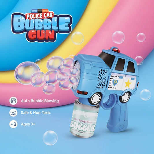 Police Car Bubble Gun Toy for Kids