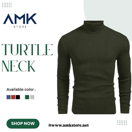 Turtle Neck - Olive Green