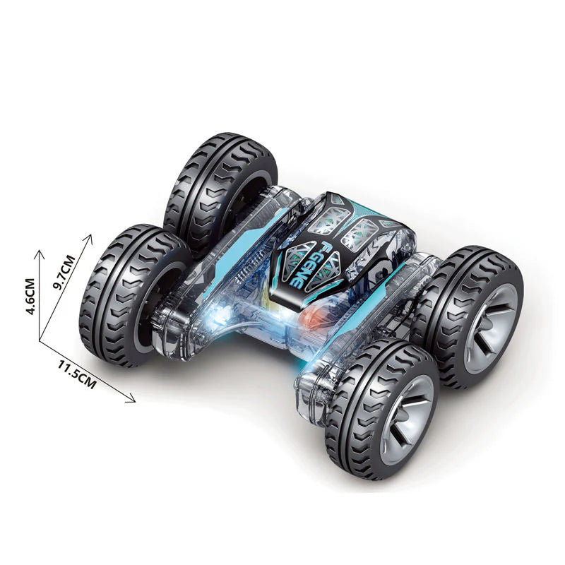 Rechargeable 360° Flips Rotating RC Stunt Car (ZX-T001)