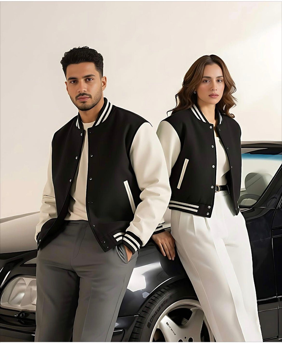 Varsity Jacket- Black