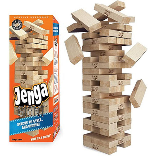 Jenga Classic Game With Hardwood Blocks