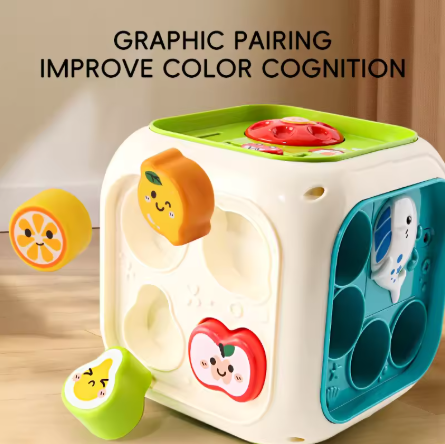 6- in-1 Enlightenment Cube Play Educational Toy