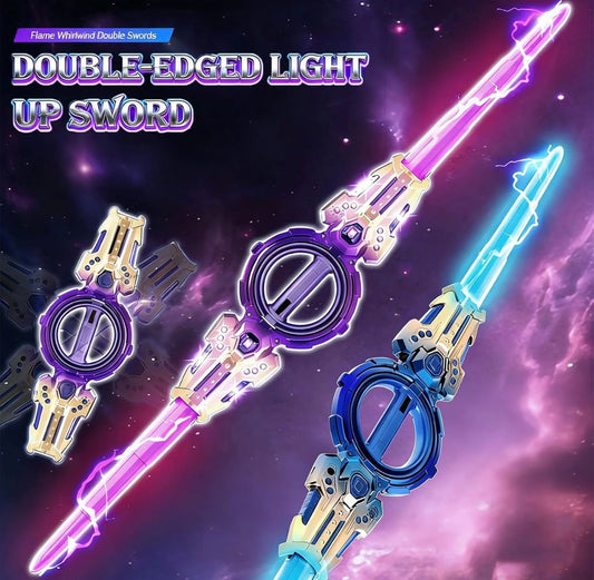 Dual-Head Rotate Sword With Sound & Lights