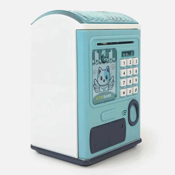 Electronic ATM Piggy Bank for Kids with Fingerprint & Password