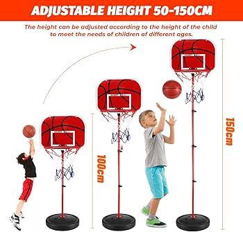 Children's Height Adjustable Basketball Stand Indoor Activity Toy