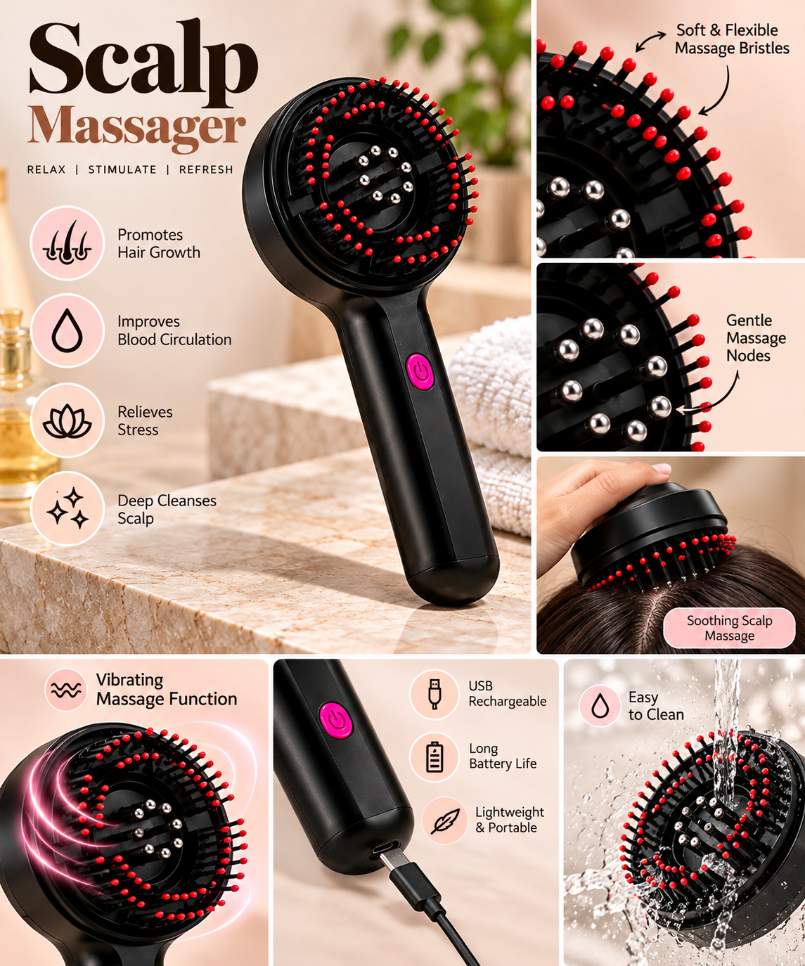 Electric Scalp Massager