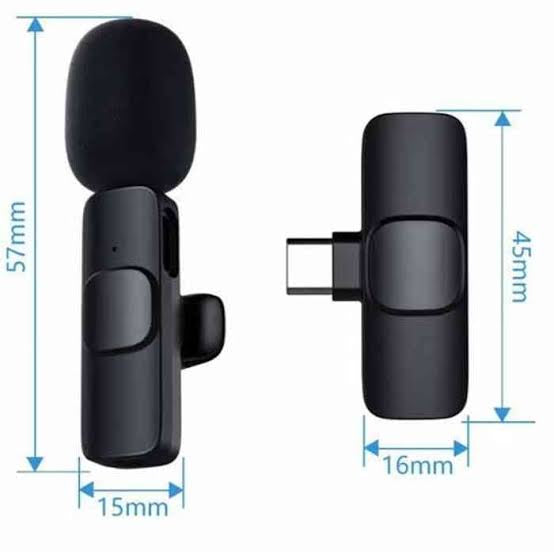 K9 Dual Wireless Lavalier Collar Microphones C-Type
