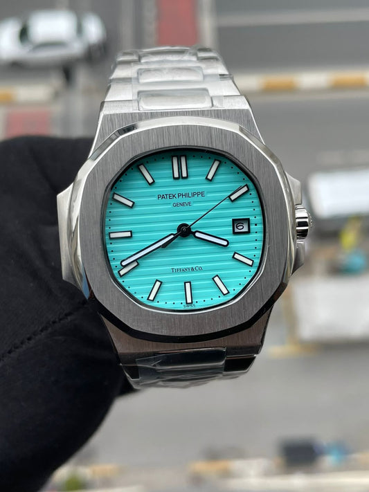 Mens Quartz Watch Light blue