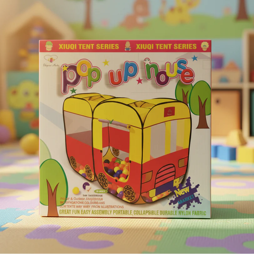 Pop Up House Tent For Kids with 50 balls