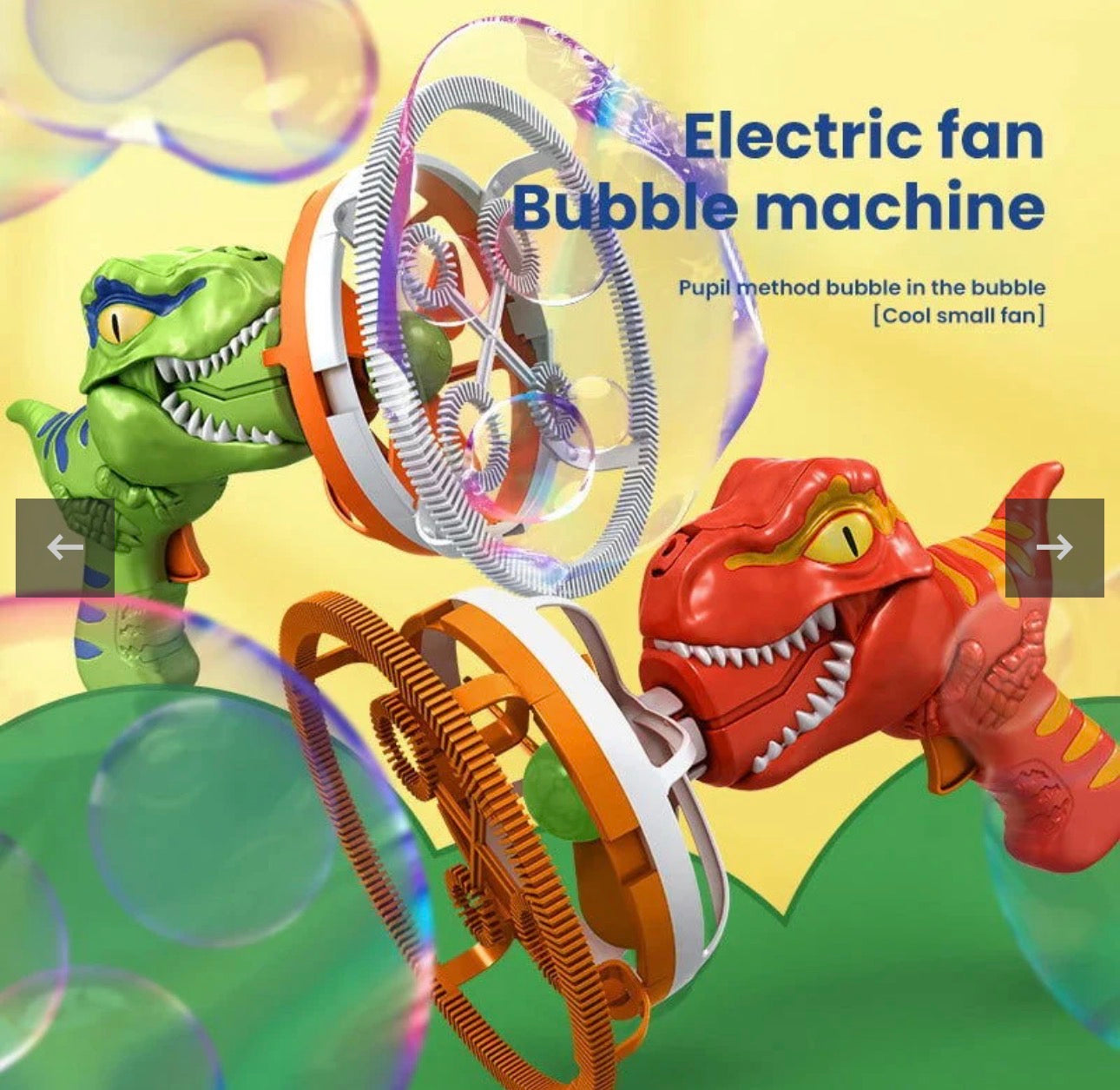 Dinosaur Bubble Blower Machine Gun