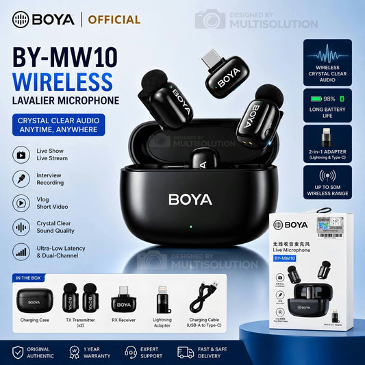Boya BY-MW10 Wireless Live Microphone