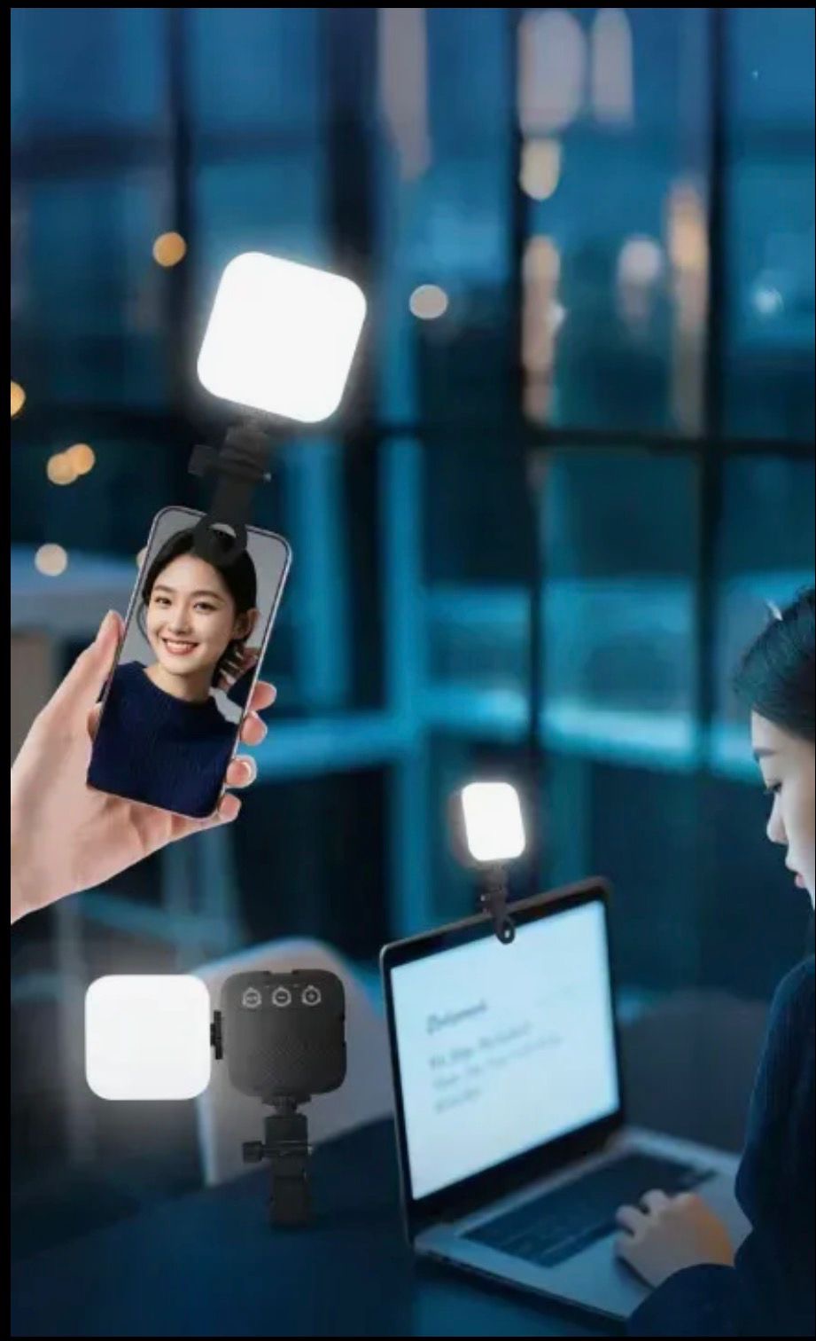 RGB Rechargeable Selfie Light