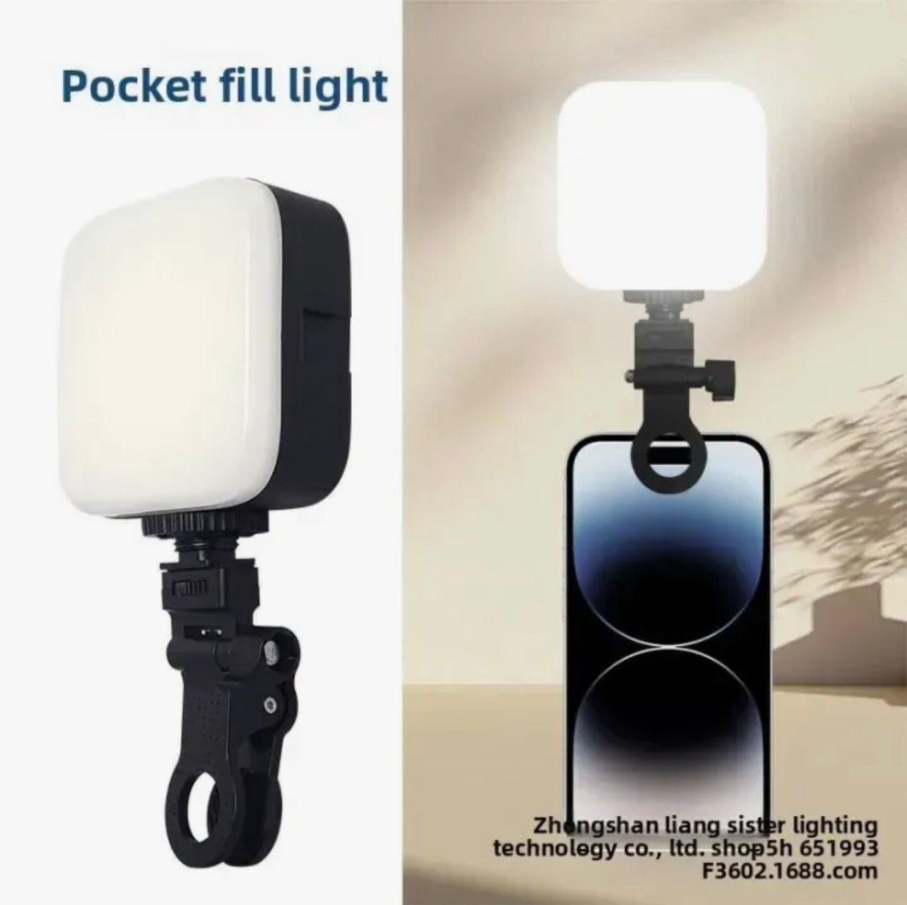 RGB Rechargeable Selfie Light