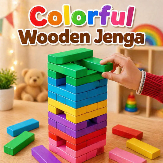 Wooden Colorful Jenga