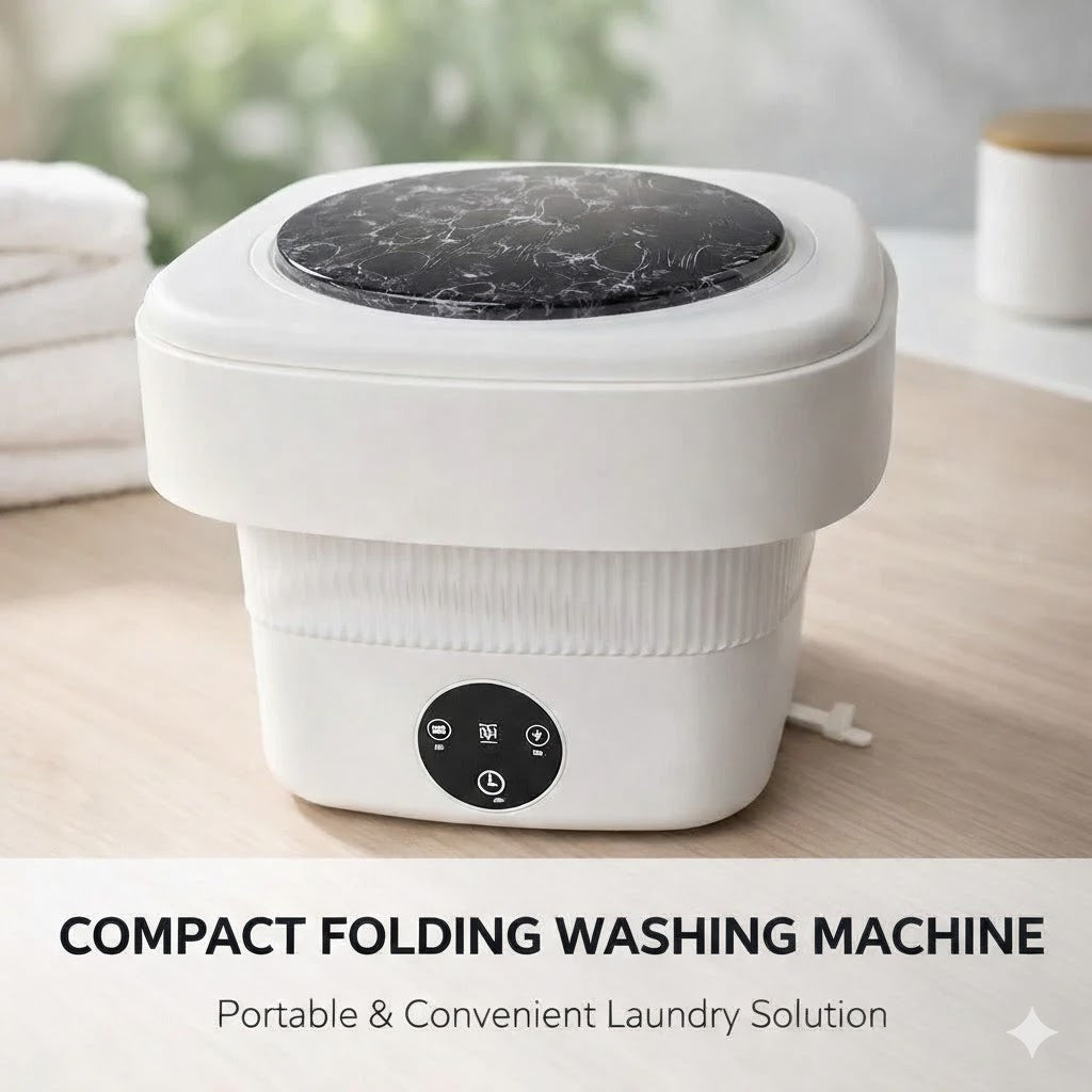 Mini Portable Washine Machine White