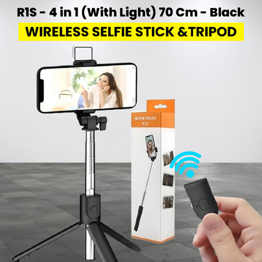 Premium 3-in-1 Wireless Tripod Selfie Stick with Remote | Portable & Adjustable Stand