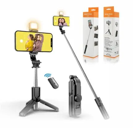 Premium 3-in-1 Wireless Tripod Selfie Stick with Remote | Portable & Adjustable Stand