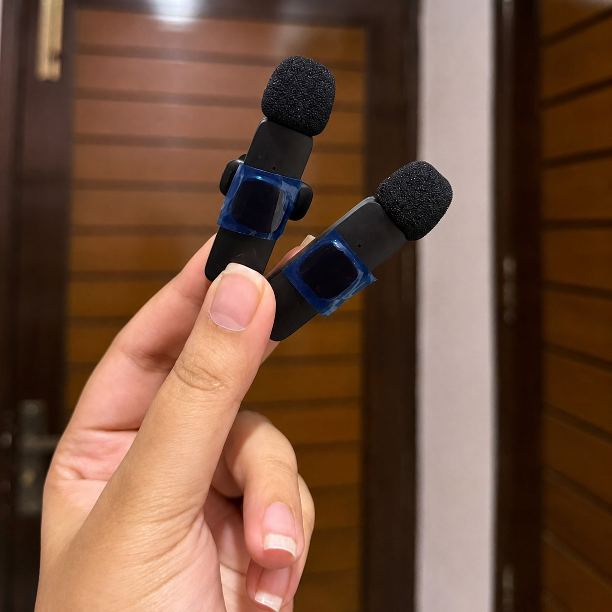 K9 Dual Wireless Lavalier Collar Microphones C-Type
