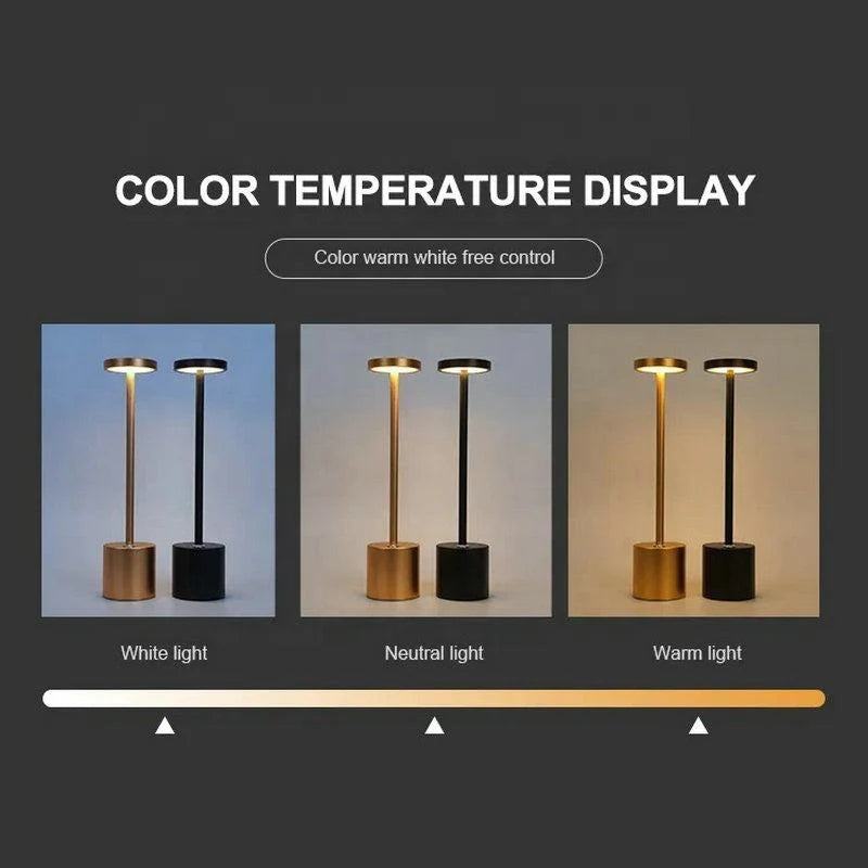 Metal Touch Sensor Rechargeable LED Desk Lamp