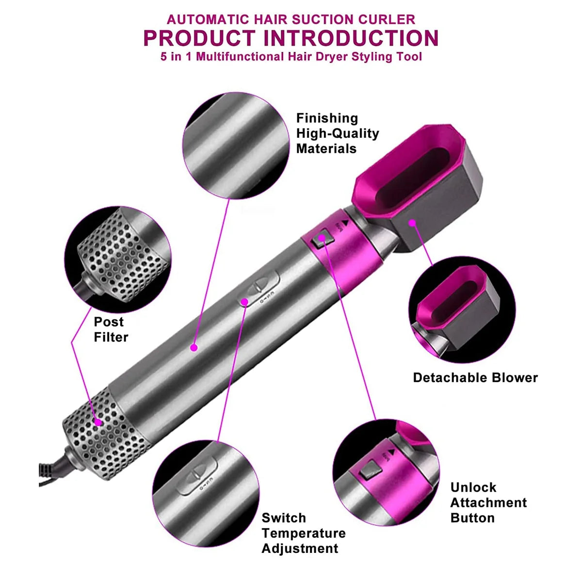 5 in 1 Hairdryer