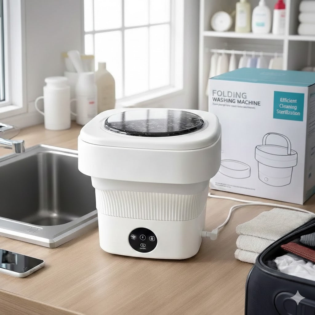 Mini Portable Washine Machine White