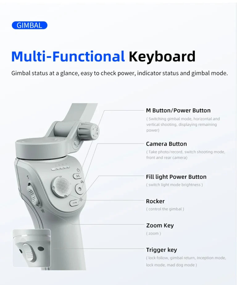 M01 THREE-AXIS GIMBAL STABILIZER TRIPOD