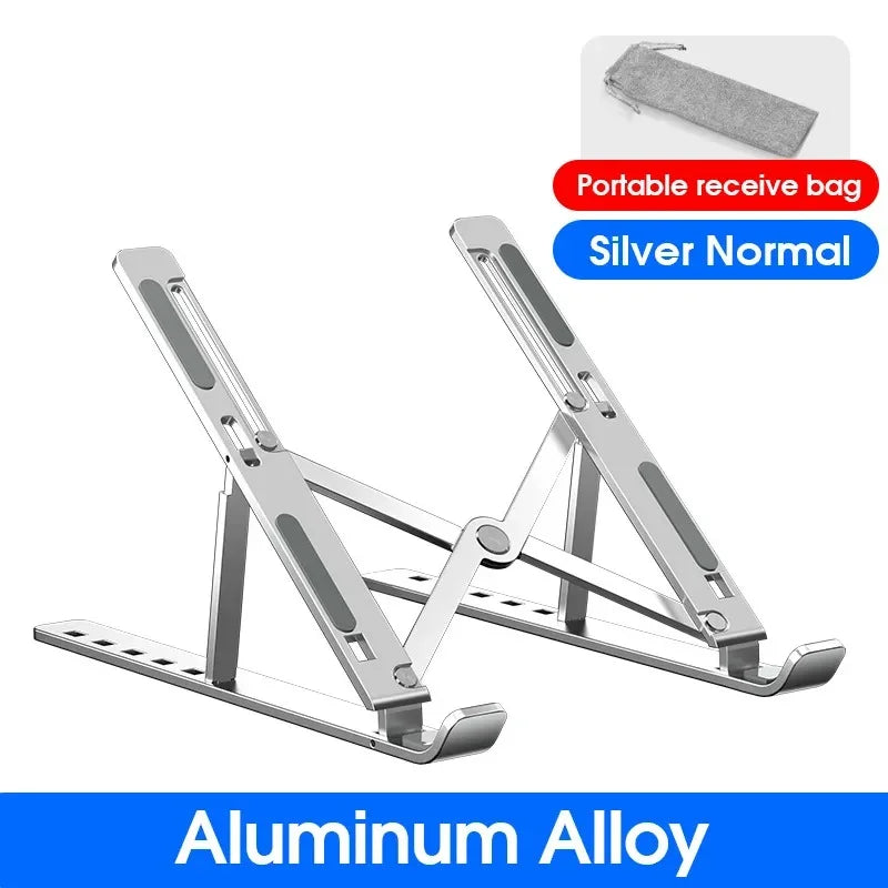 Laptop Stand Foldable - Aluminum Alloy Laptop Holder with Adjustable Angles