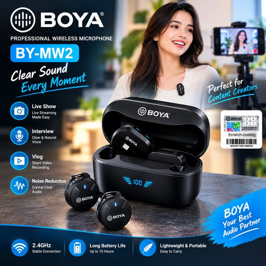 Boya BY-MW2 Wireless Live Microphone