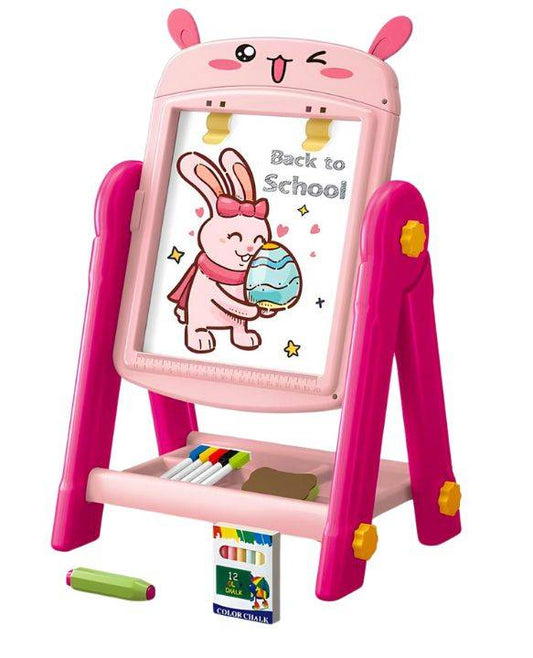 Art Easel Dual Sided Magnetic Drawing Board - Pink