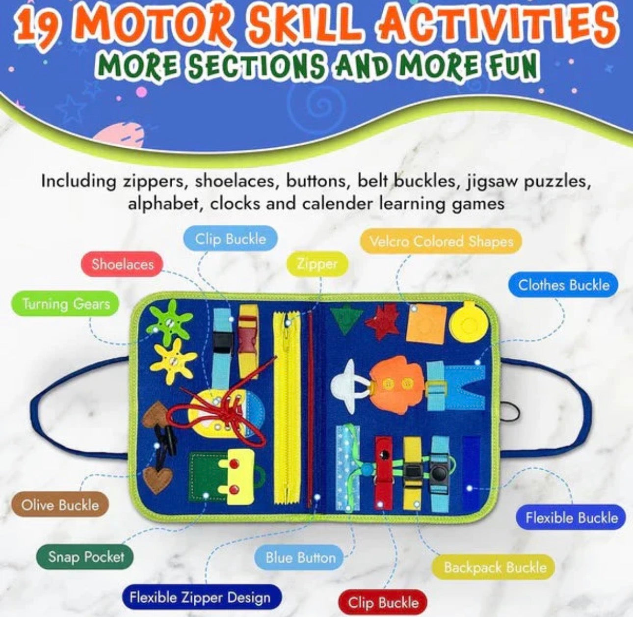 Montessori Toddler Activity Busy Book