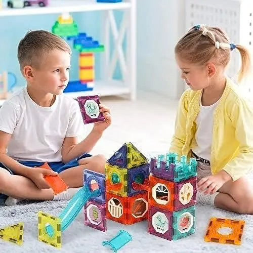 Magnetic Pipeline Building Blocks for Kids