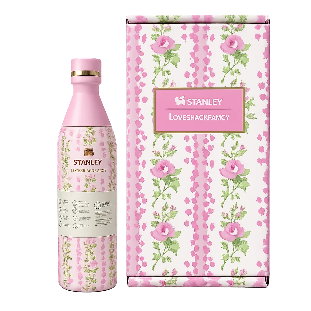 Stanley x LoveShackFancy All Day Slim Bottle – 16oz Floral Collection