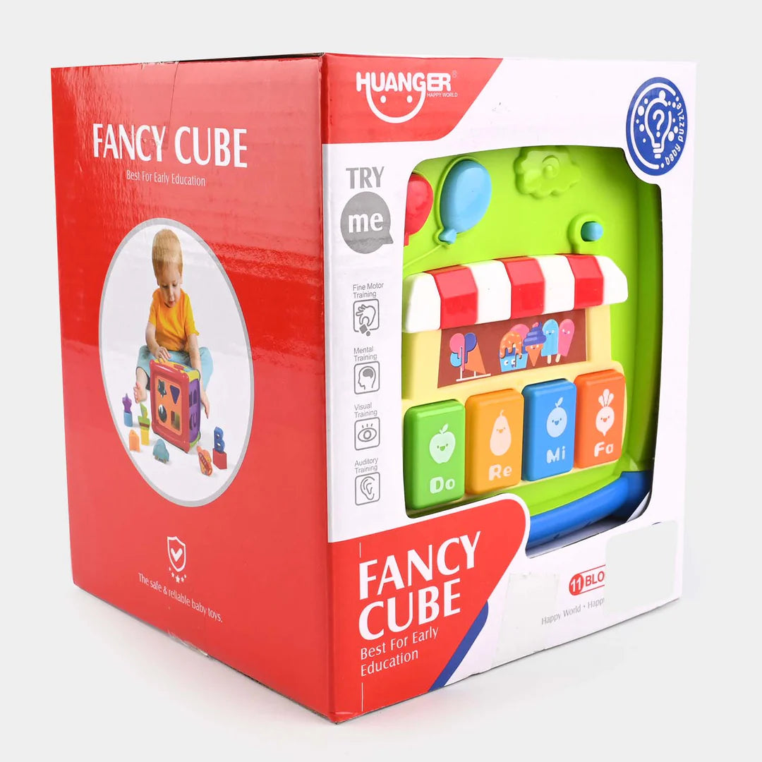 Huanger Fancy Cube Educational Toy For Kids 6-in-1 Musical Baby Learning Toys