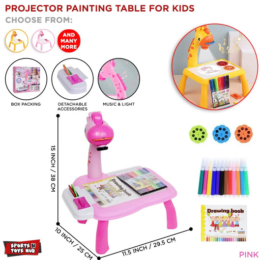 Educational Projector Drawing Table Pink
