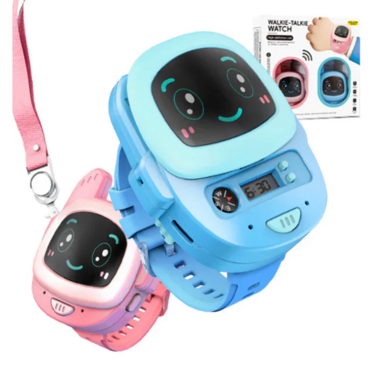 2Pcs Kids Electric Walkie Talkie Watch