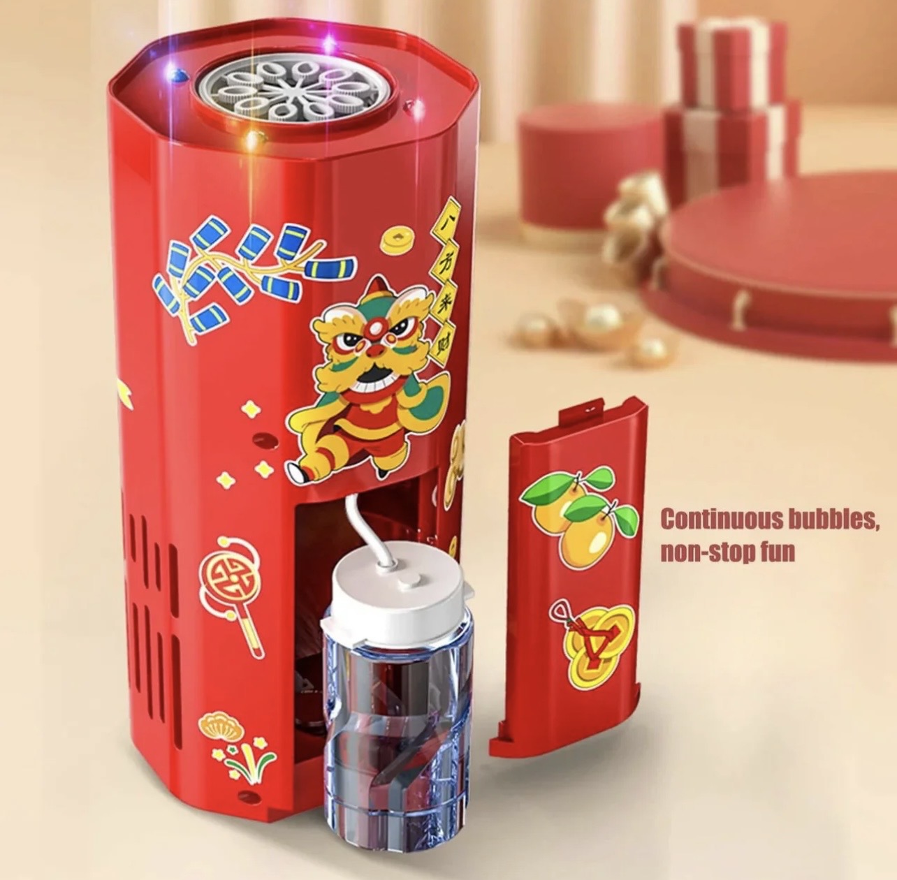 Musical & Lighting Fireworks Bubble Machine (Rechargeable)