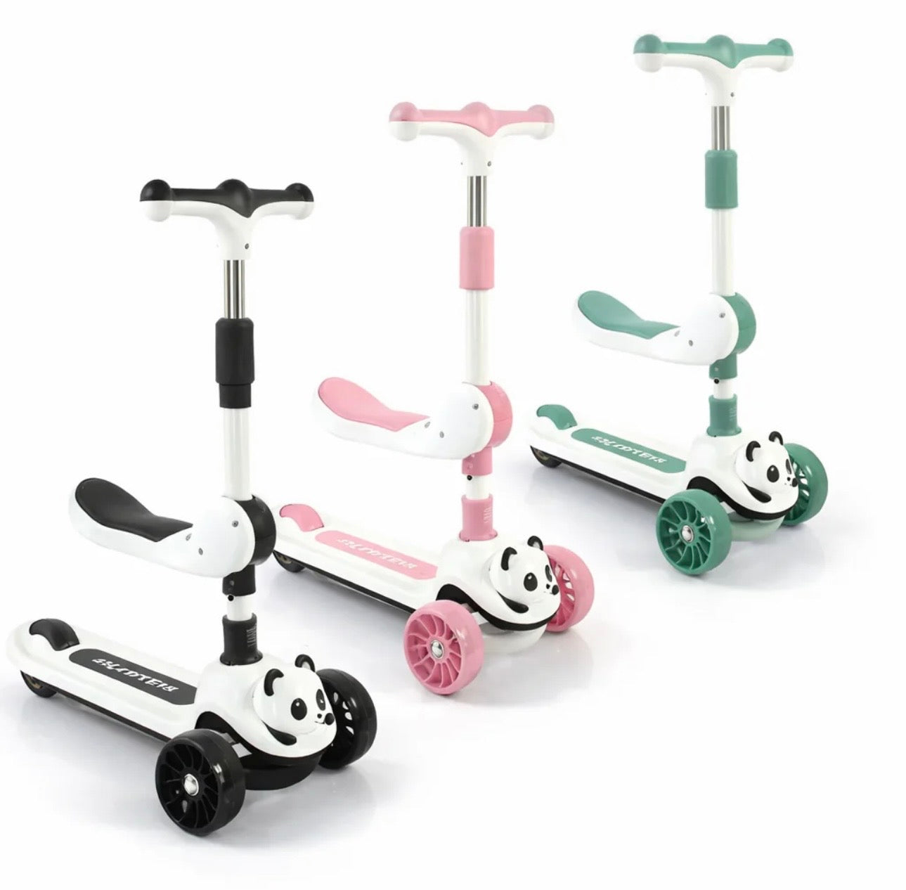 Baby Kids Scooty Wheel Outdoor 3 Wheels 2 In 1 Kick And Foot Scooty