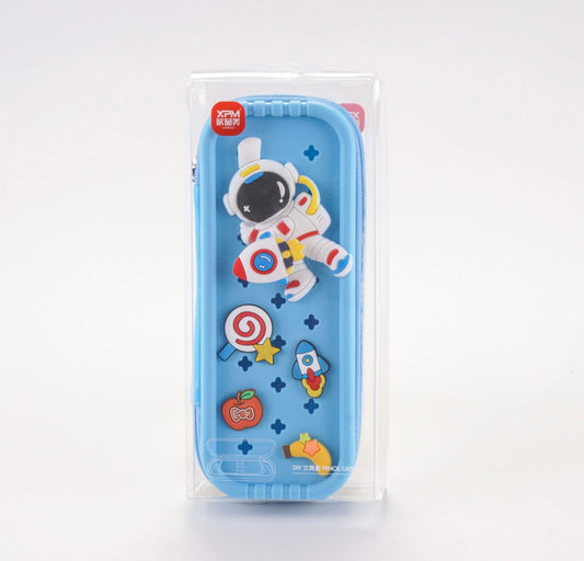Astronaut DIY Silicone Pencil Case – Cute Space Theme Stationery Box