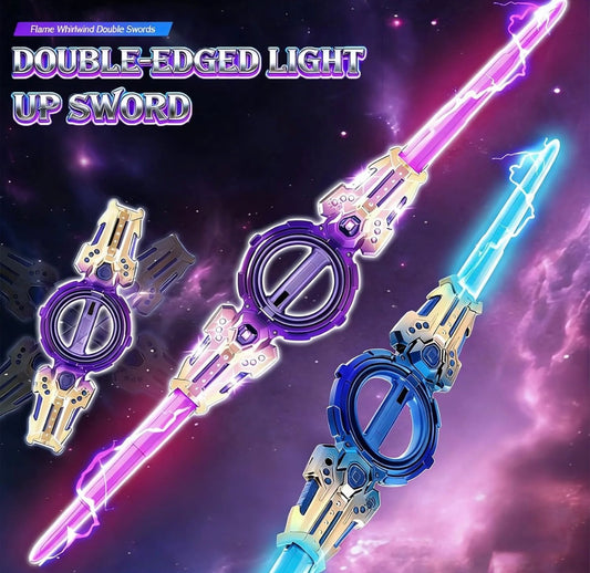 Dual-Head Rotate Sword With Sound & Lights