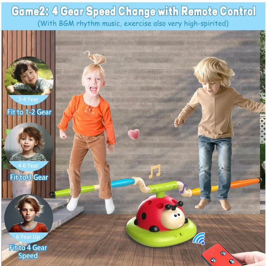 3in1 Musical Jumping Ring Toss and Rocket Launcher - 96Y